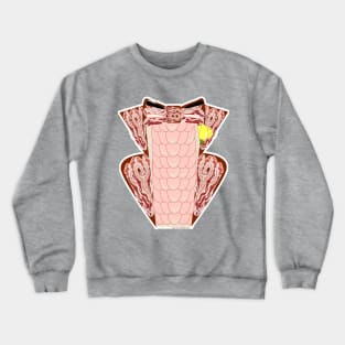 Ruffled Bacon Tuxedo Shirt Crewneck Sweatshirt